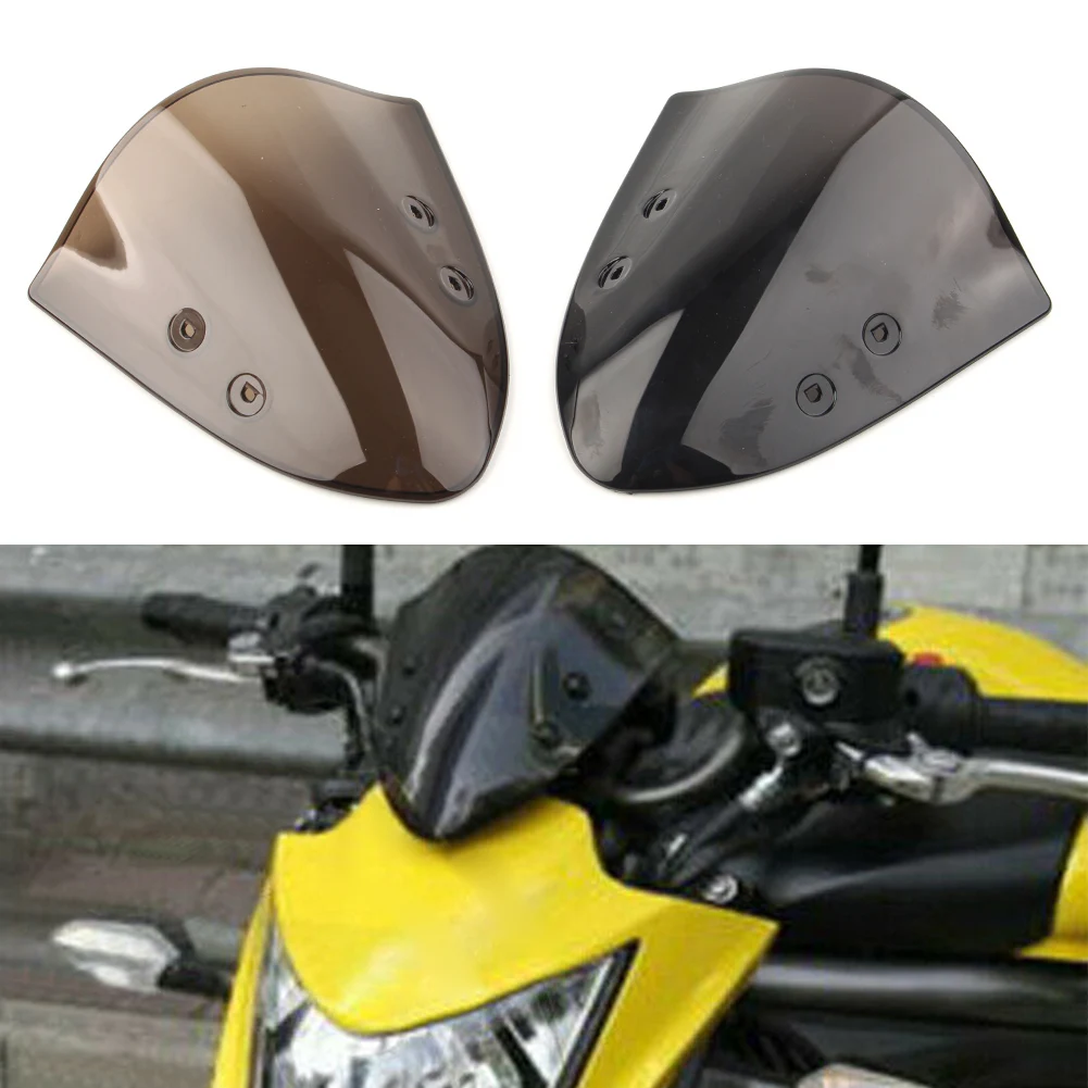 

Motorbike Windscreen Windshield Flyscreen Wind Deflectors For Kawasaki ER-6N ER6N 2012 2013 2014 Black/Brown