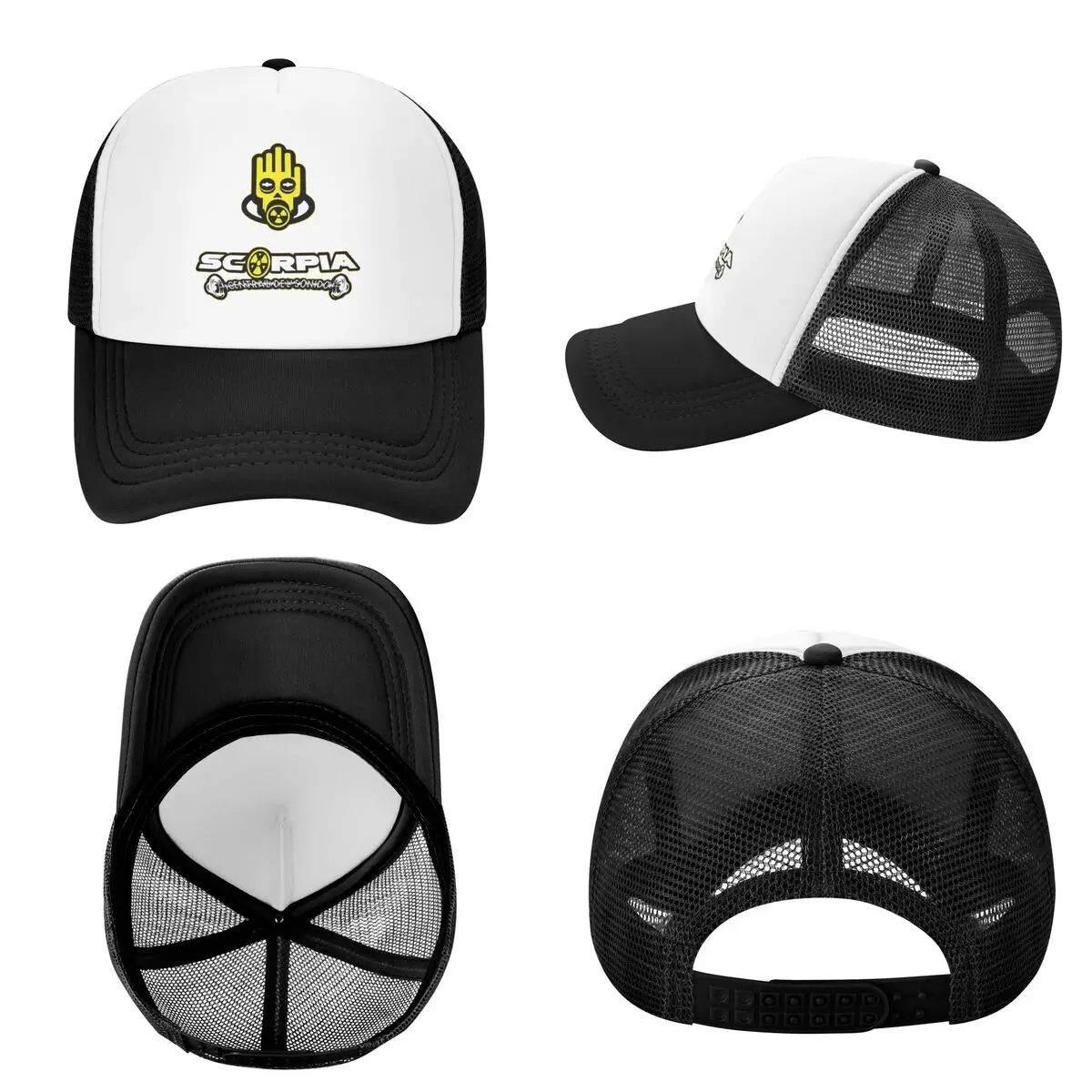 Scorpia - قبعة Central Del Sonido كاجوال شبكية قبعات بيسبول قابلة للتعديل قبعة الهيب هوب الصيفية للجنسين قبعات البيسبول