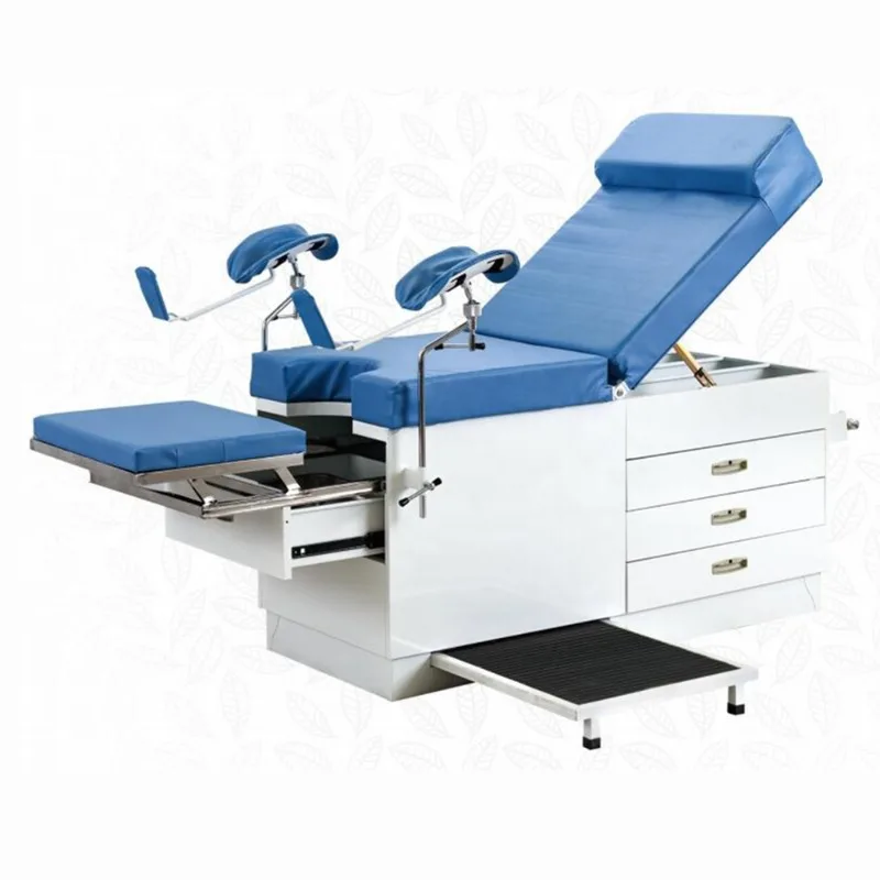 Cama epóxi do aço inoxidável para o exame paciente do hospital, cama semi automática