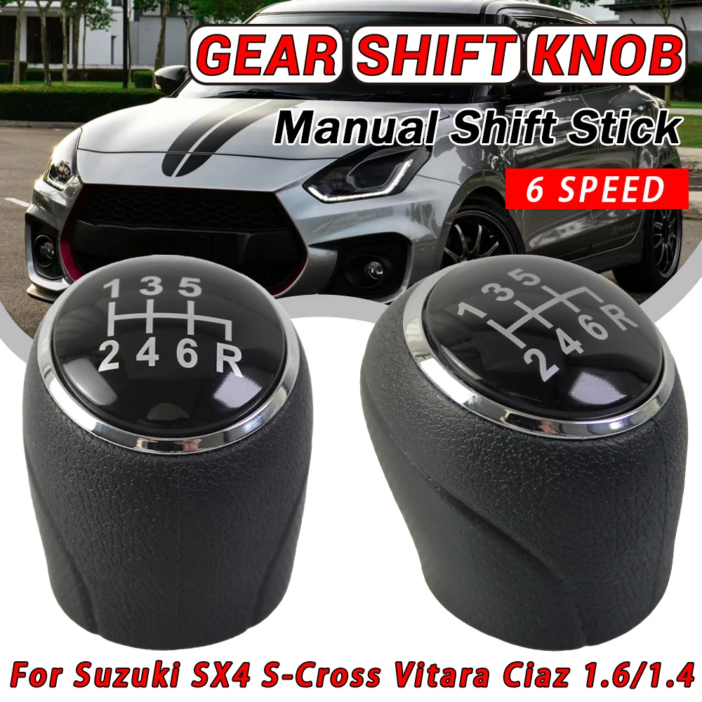 Alavanca de Câmbio Manual de 6 Velocidades para Suzuki SX4 S-Cross Vitara Ciaz 1.6L 1.4T - Acessório Automotivo