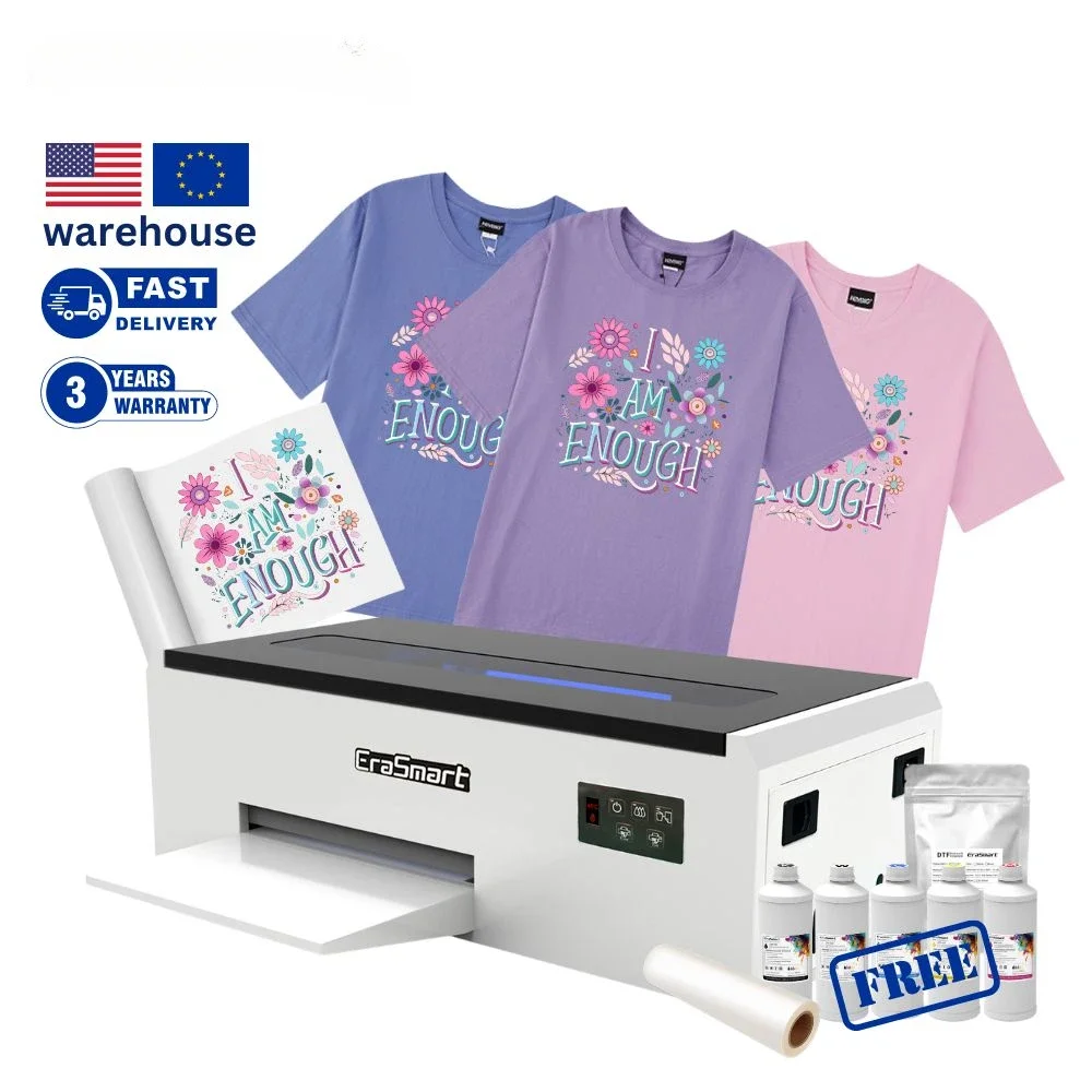 

EraSmart Free Shipping T-Shirts T-Shirts A4 Dtf Printer Press L805 Printer Dtf T-Shirts Small Business Ideas