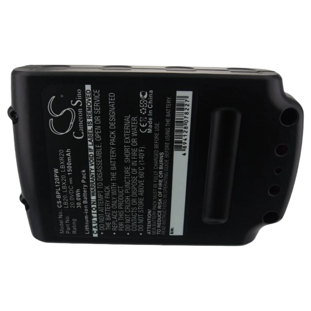 Li-ion Power Tools Battery for Bostitch Stanley Porter Cable Black & Decker,20.0v1500mAh,BDCDMT120 CHH2220 LCS120 LDX120C LLP120