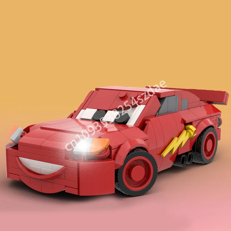 

313 шт. MOC Lightning McQueenss автомобили City Champions супер автомобиль строительные блоки пластиковая рождественская игрушка подарок творческое проектирование