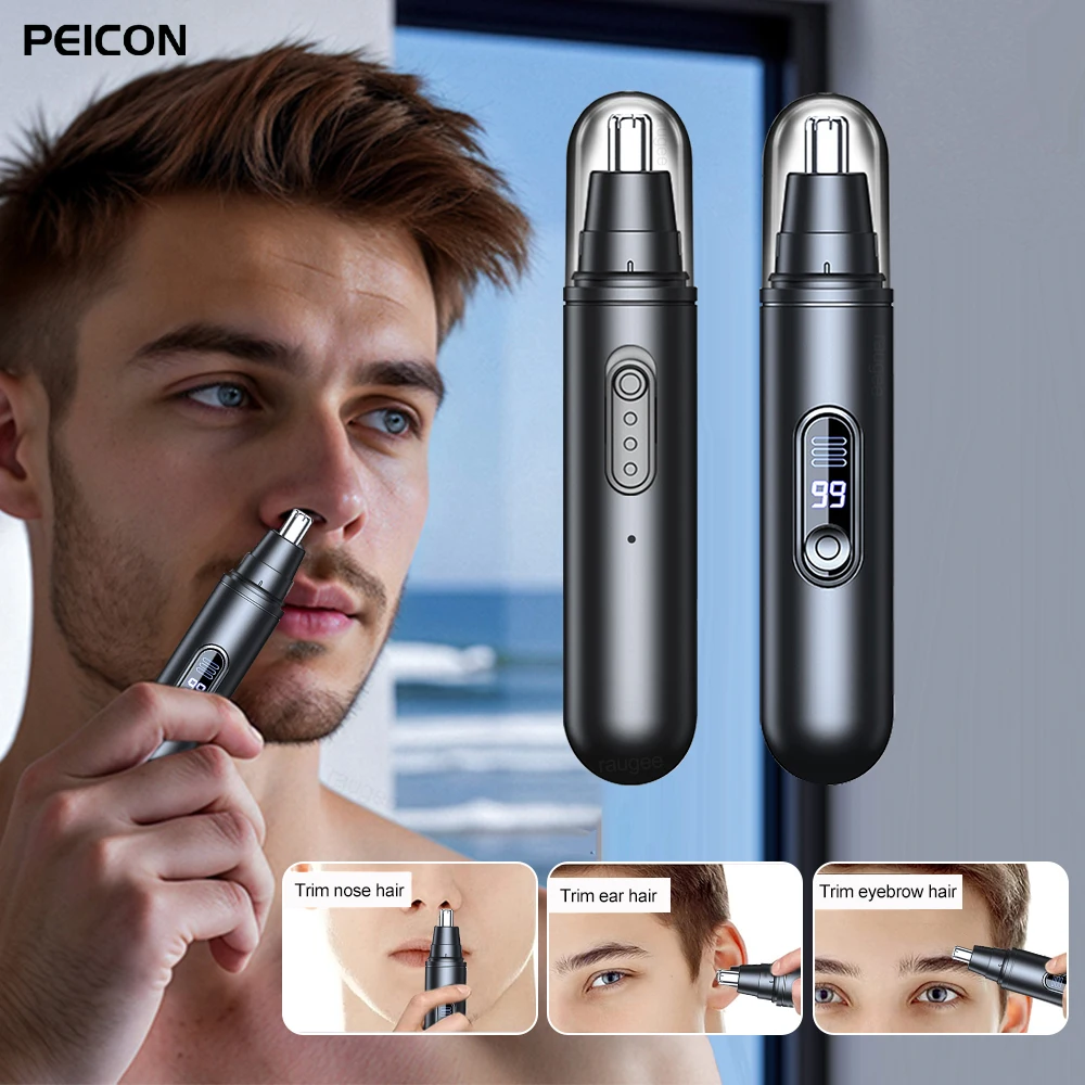 

Electric Nose Hair Trimmer USB Rechargeable Travel Portable Nose Hair Cutter Mini Clipper For Men Eyebrow Ears Nose Hair Trimmer