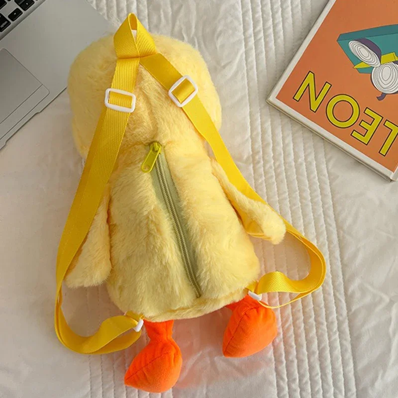 子供のバックパック黄色のアヒルぬいぐるみバッグかわいいバックパック多用途漫画バッグデザイナーバッグ母子供バッグ女の子のための