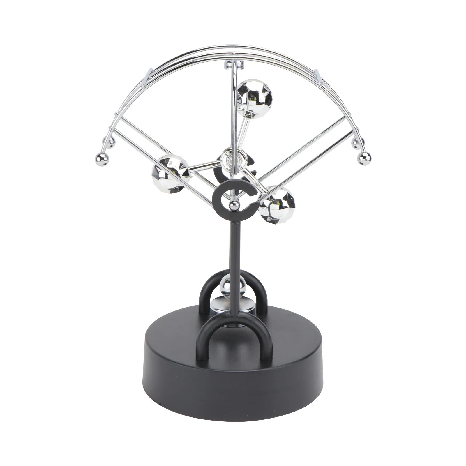 

Perpetual Motion Device Desk Toy Physics Science nament Dolphin Silver Metal Educational Gift Office Decor
