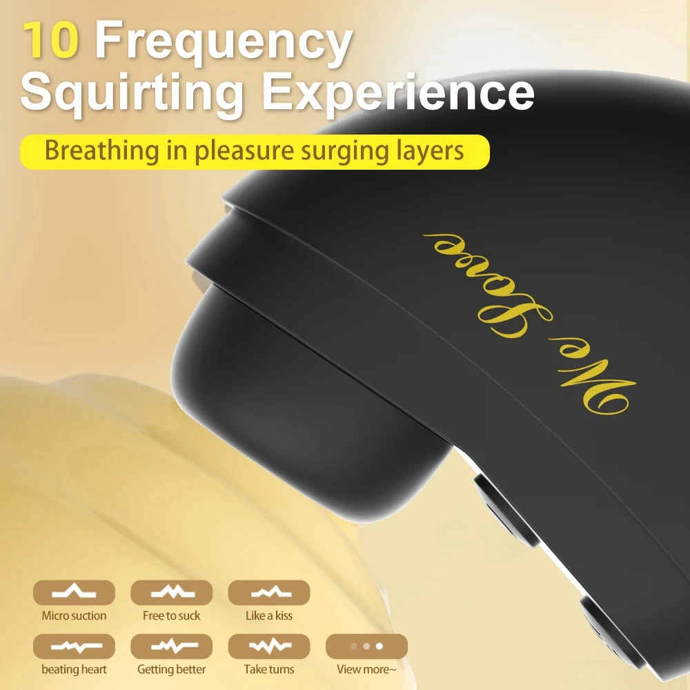 هزاز مص قوي للنساء - محفز فراغ عن طريق الفم لتدليك البظر والحلمة ألعاب جنسية للبالغين 18+