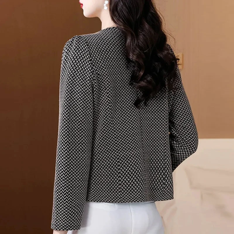 Women's Spring Autumn Jacket Coat 2026 New Small Fragrant Style Short Slim Temperament Double-breasted Top Suit Coat