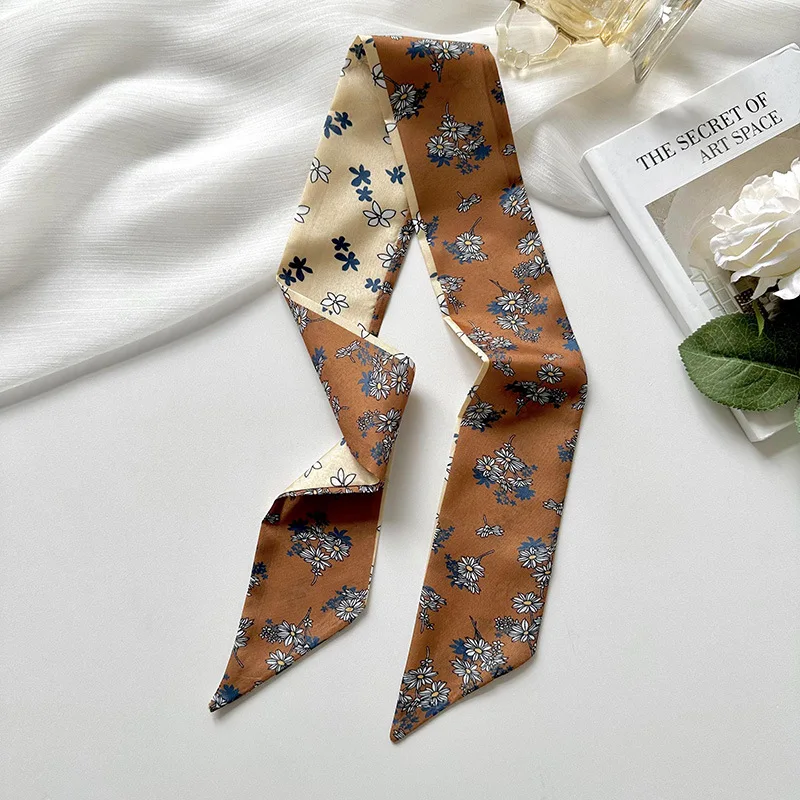 أزياء المرأة رسالة أشرطة الشعر الفرنسية أنيقة طويلة عقال حقيبة حزام اكسسوارات عقدة شعر للفتيات وشاح الشعر الطويل العصابات الشعر