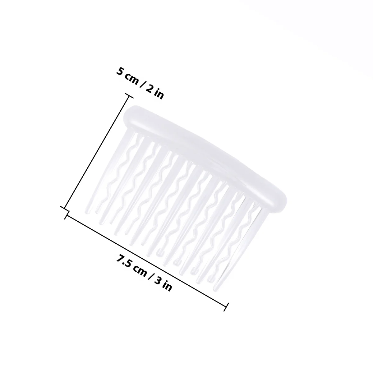 12 قطعة مشبك شعر من البلاستيك أمشاط 8x5 سنتيمتر للنساء الجانب مشط الشريحة مشبك شعر DIY بها بنفسك غطاء الرأس الحرفية مشروع أداة مفيدة #4