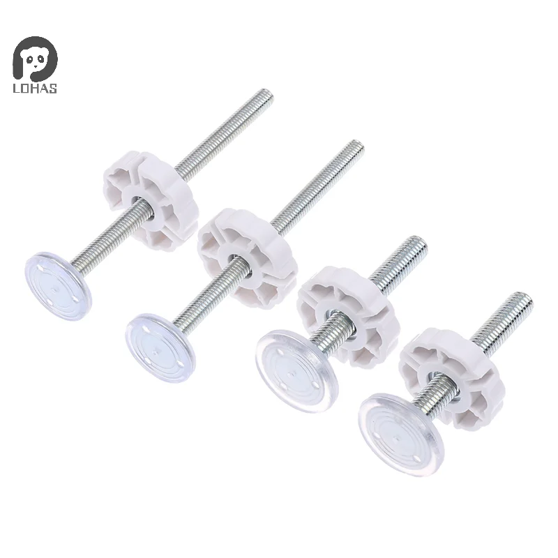 1/4 قطعة الأبيض M8 M10 طقم قطع غيار بوابة الطفل الضغط صالح المغزل مسامير الربط لبوابات السلامة