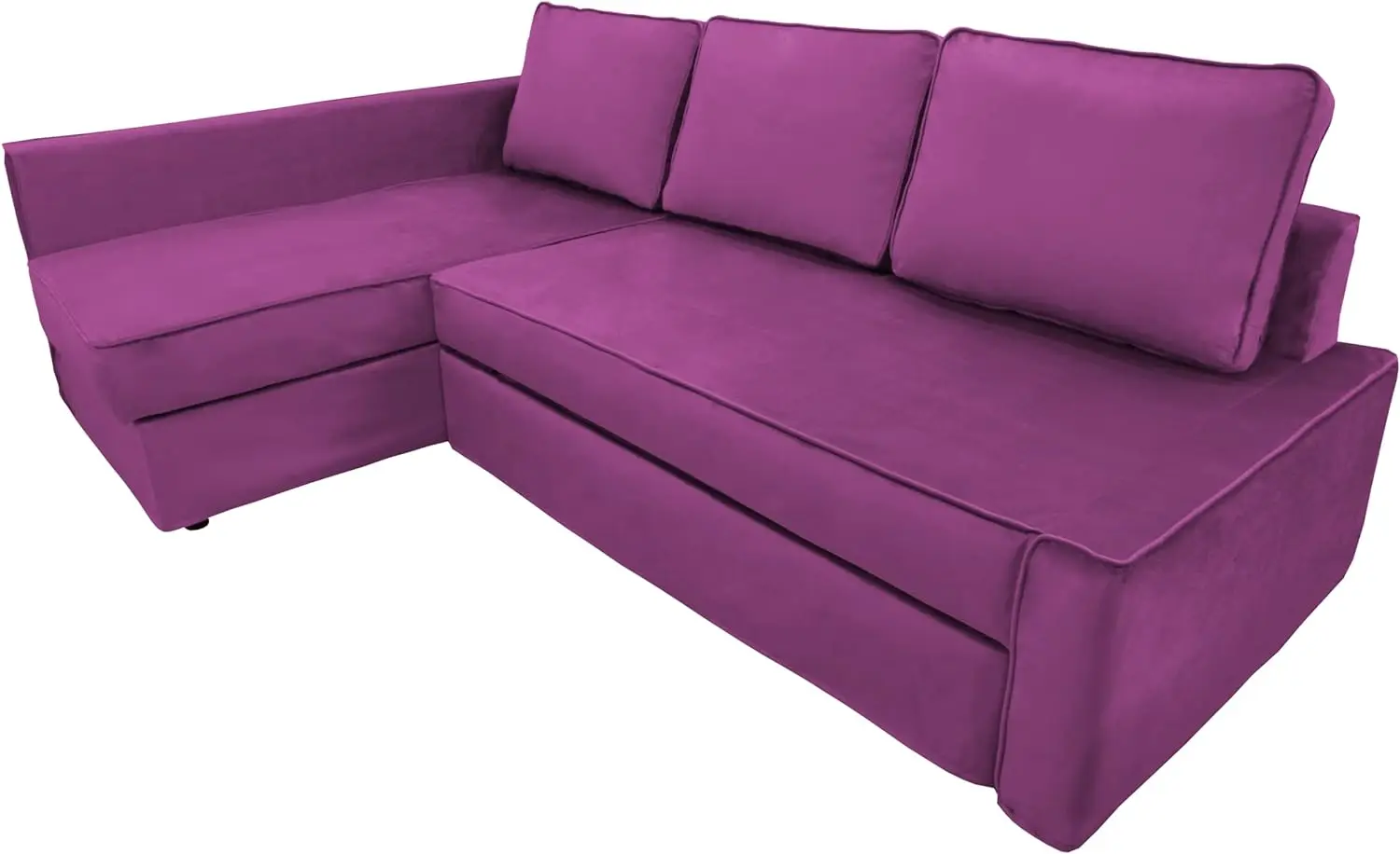 L-Shape sofá secional Slipcovers, capa para sofá em forma de L, 3 almofadas