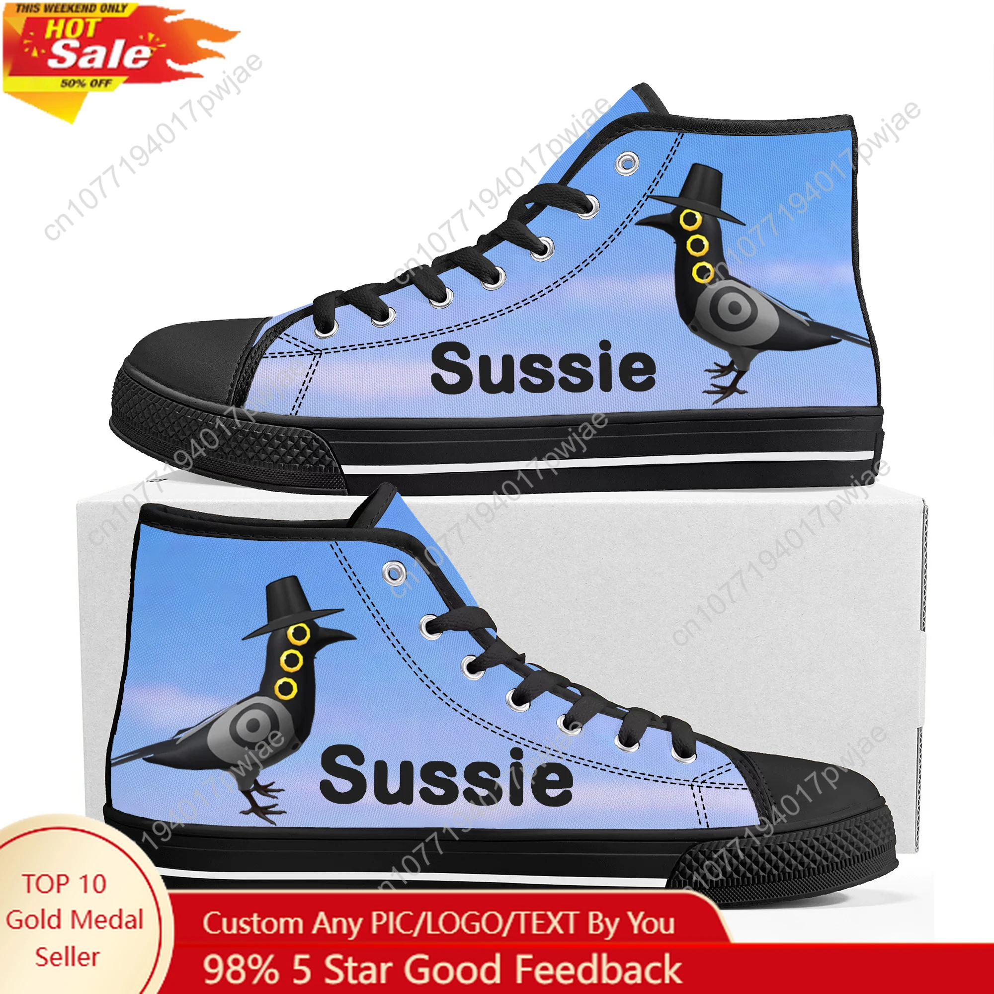 

KPop Demon Hunters Sussie High Top High Quality Sneakers Mens Womens Lightweight Canvas Sneaker Ghana Hiking Casual Custom Shoes