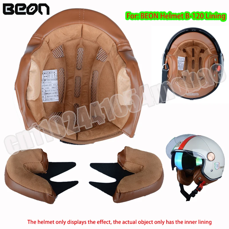 

Beon B-120 Original Motorcycle Helmet Lining and Ear Protection Removable Replacement Lining Motorcycle Helmet Accessories