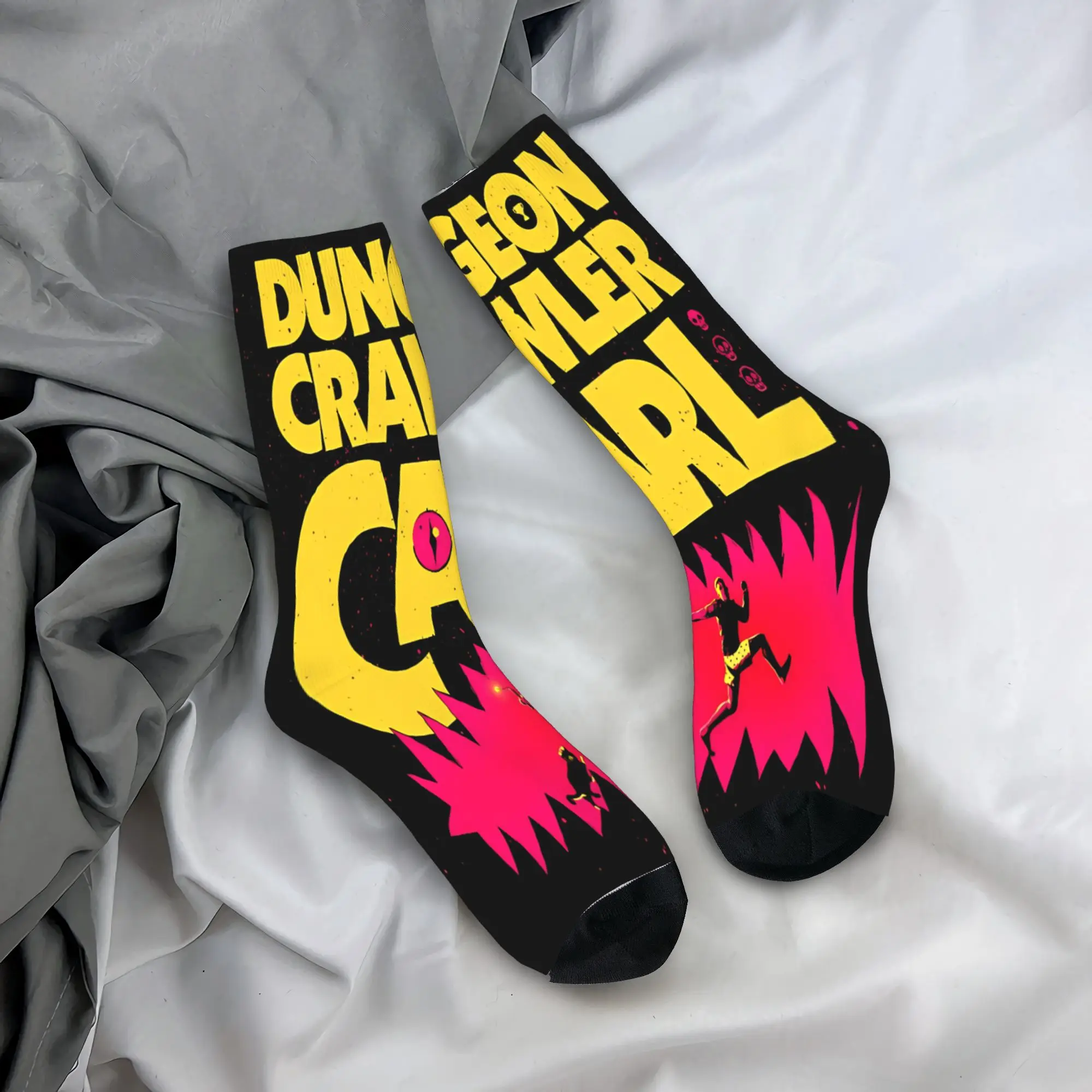 Carl And The Princess Donut and Mongo Dungeon Crawler Carl  Socks Merch For Men Women  Flexible Socks Comfortable Best Gifts
