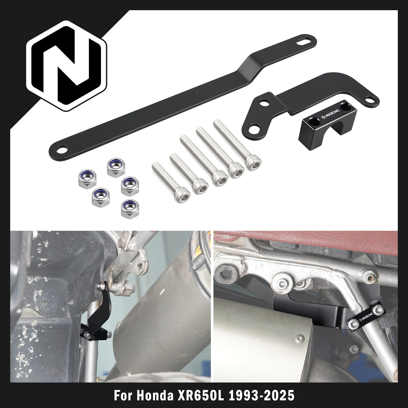 

NICECNC For Honda 1993-2025 XR650L XR 650L Motorcycle Rear Subframe Support Arm Reinforcement Frame Supporter 2024 2023 2022