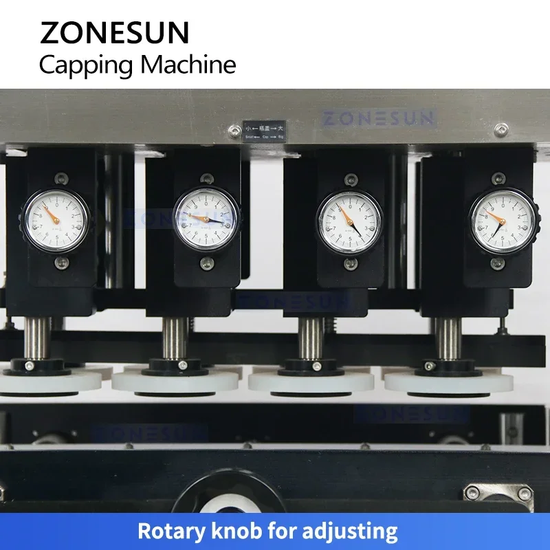 Zonesun ZS-XG440B Tappatrice per mandrino Tappatrice ad alta velocità Tappatrice per viti Tappatrice per bottiglia con tappo a vite