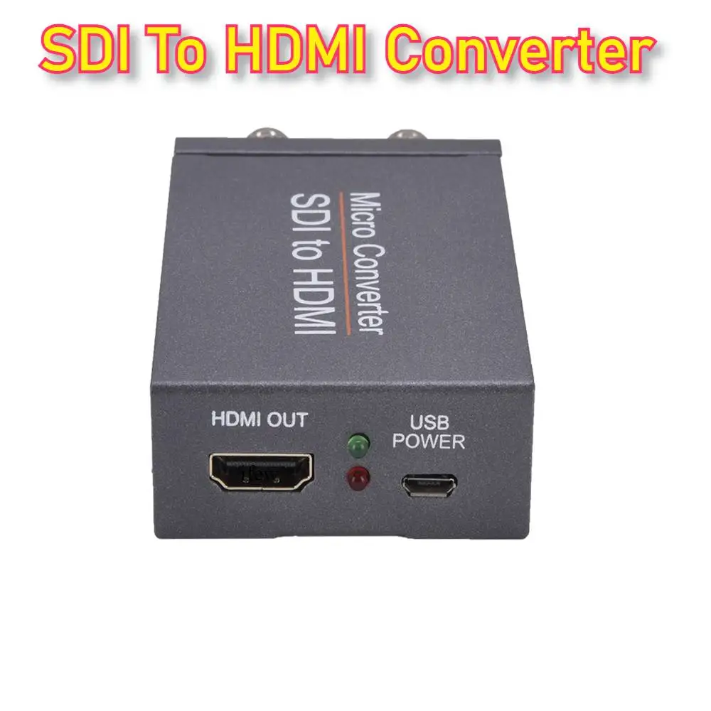 

NK-M008 Micro SDI Converter SDI To HDMI / SDI Convert To 2 Routes Output Mini HD 1080P USB Powered Converter Device Adapter