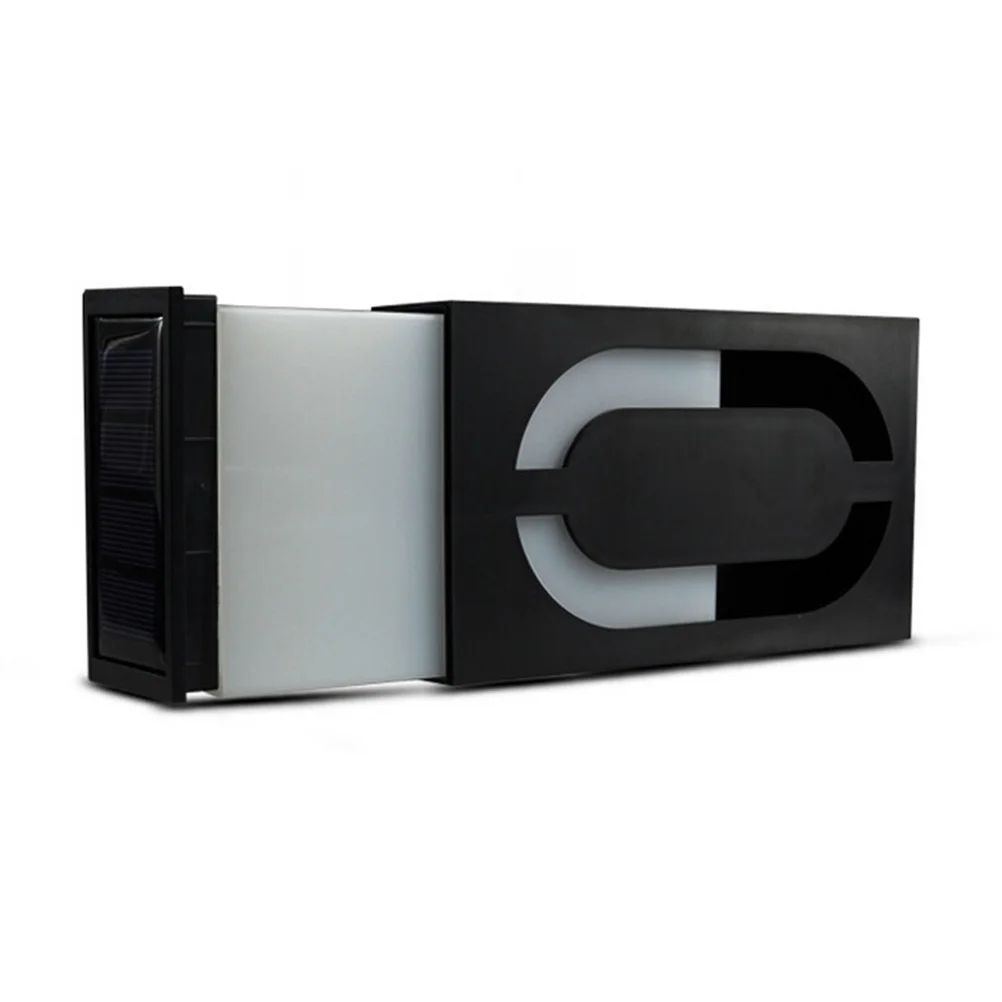 

6 LED Solar Sign Number Plate Solar Doorplate High Brightness Waterproof Outdoor Use Home Security Number Light