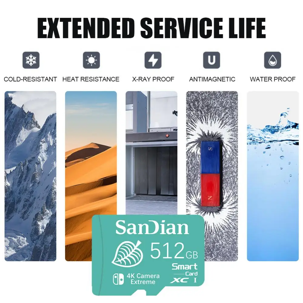 2TB High Speed Memory Card 1TB 512GB 256GB Class 10 Micro TF SD Card 1TB SD Memory Card For Nintendo Switch Phone/Ps4