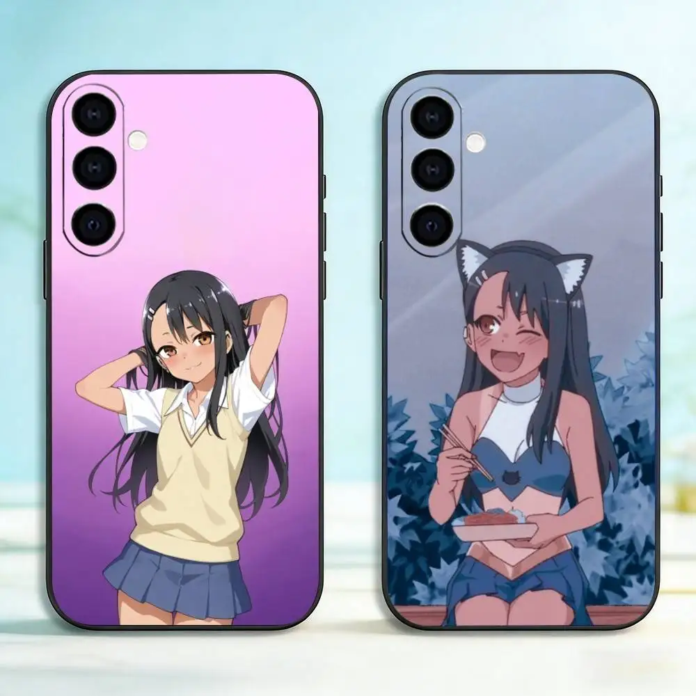 T-Toy With Me M-Miss Nagatoro Phone Case For Samsung Galaxy A73,A72,A71,A70,A53,A52,A51,Others Soft Black Cover