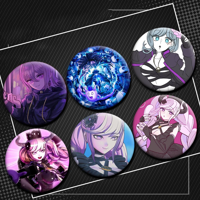 

Game Anime Master Detective Archives: Rain Code Figure Button Pin Funny Pattern Brooch Cartoon Badge for Bag Clothes Decor Gifts