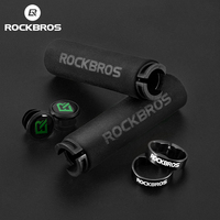 ROCKBROS Cycling Grips Bicycle Grips MTB Silicone Sponge Handlebar Grips Bike Grips Mountain Bike Bicycle Handlebars Ultraight