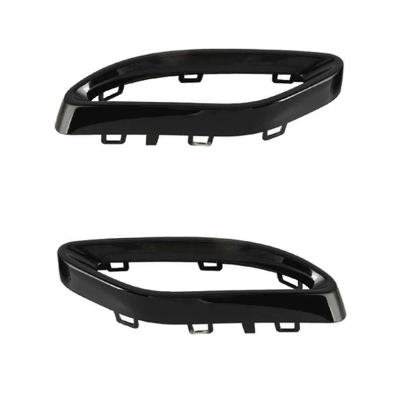 Car Black Tail Decoration Frame Tail Throat Decoration Frame For Mercedes-Benz C-Class W205 2013-2019 Replacement Accessories