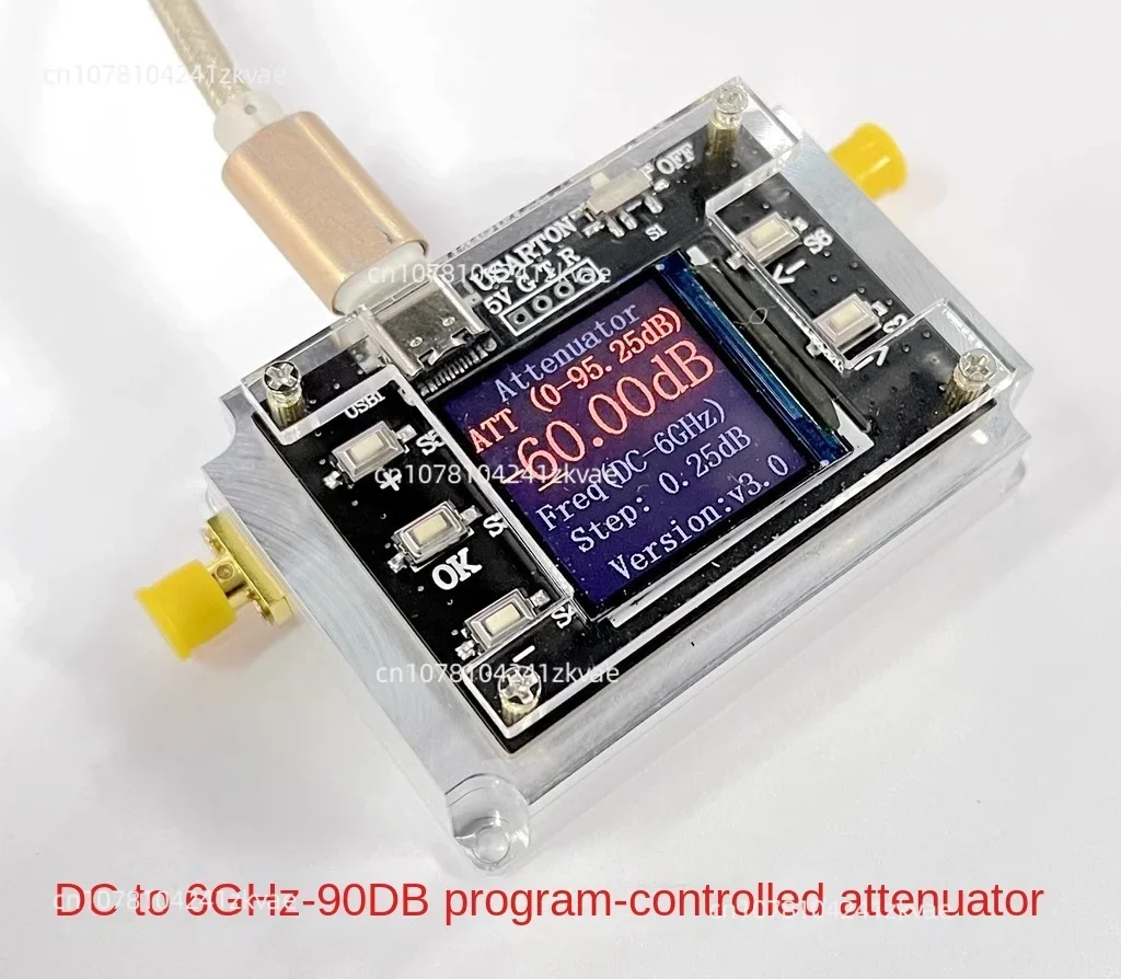 

3G 6G 8G Digital Program Controlled Attenuator 90DB Step 0.25DB TFT Display CNC High Isolation