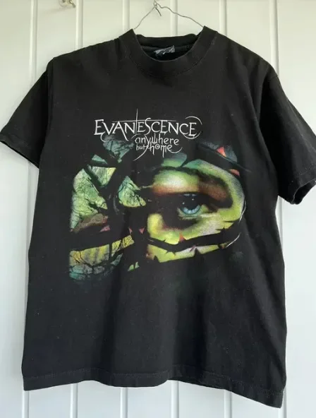 Evanescence Band rock Short Sleeve Shirt Unisex Cotton Men Women KTV5405