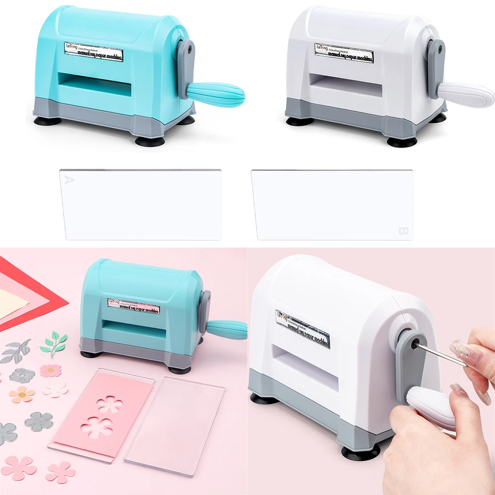 

15.3*9.5*12Cm Mini Manual Die Cutting Machine Portable Die Cut and Embossing Machine for Diy Scrapbooking Paper Cards Making