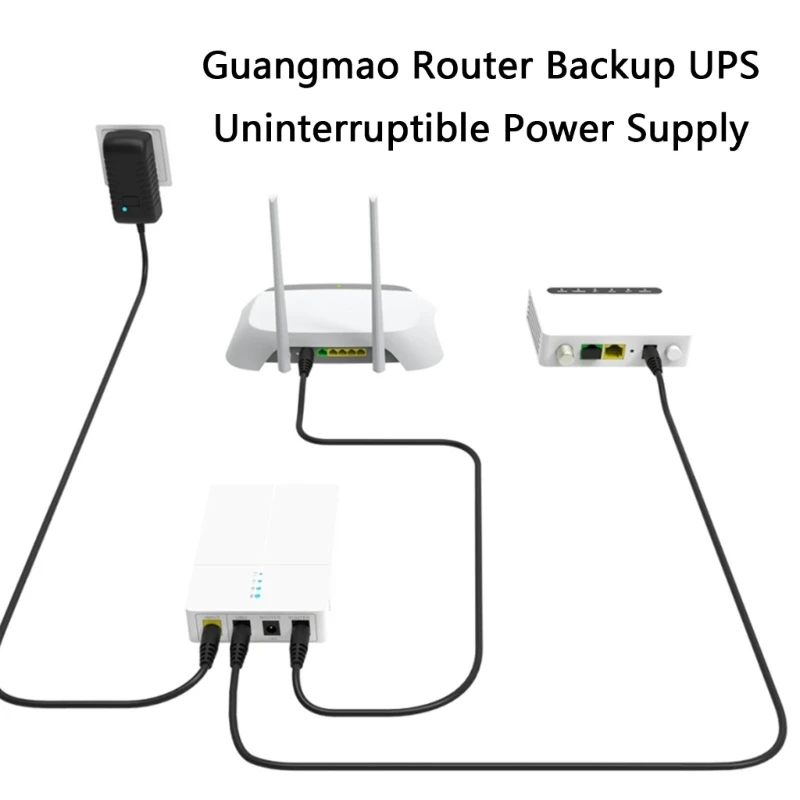 Mini DCUPS Battery Backup Uninterruptible Power Supply For Modem Wifi Routers Ensuring Continuous Networking Connection