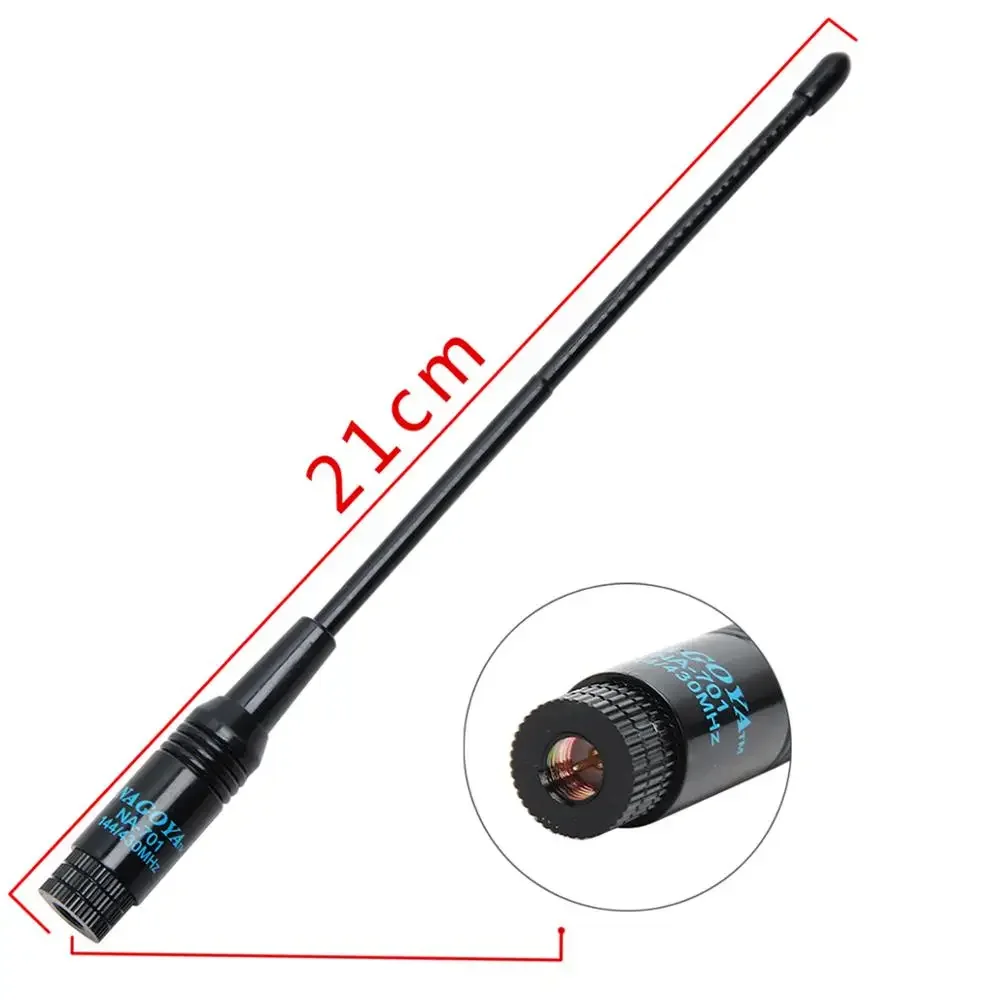 Nagoya NA-701 SMA-Male Dual Band 144/430Mhz Flexible Antenna NA701 NA 701 for Baofeng TH-UVF9 TYT Wouxun KG-UV6D Walkie Talkie