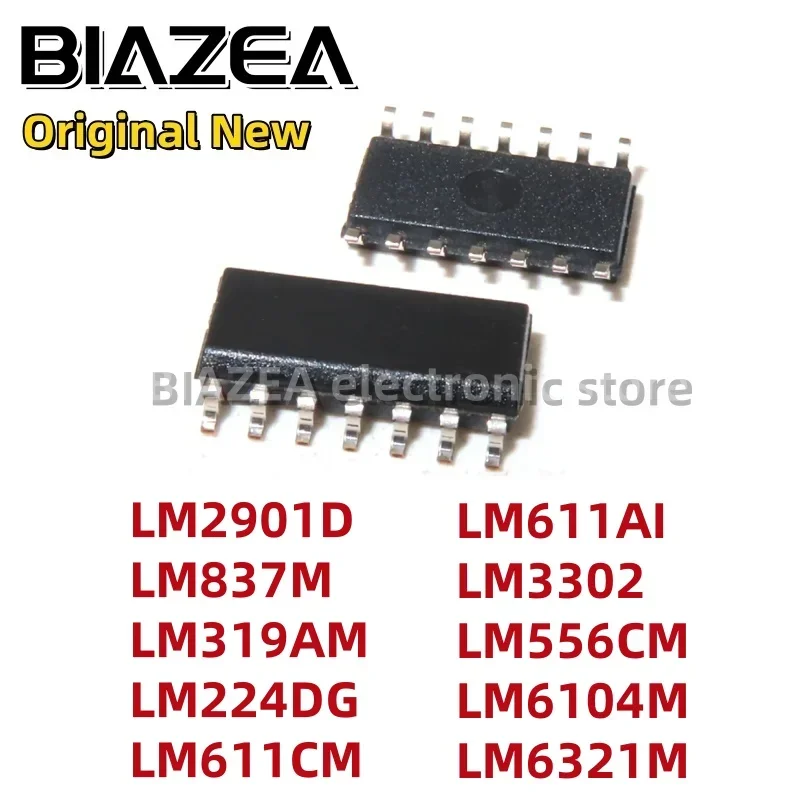 1piece LM2901D LM837M LM319AM LM224DG LM611CM LM611AI LM3302 LM556CM LM6104M LM6321M SOP14 Chipset