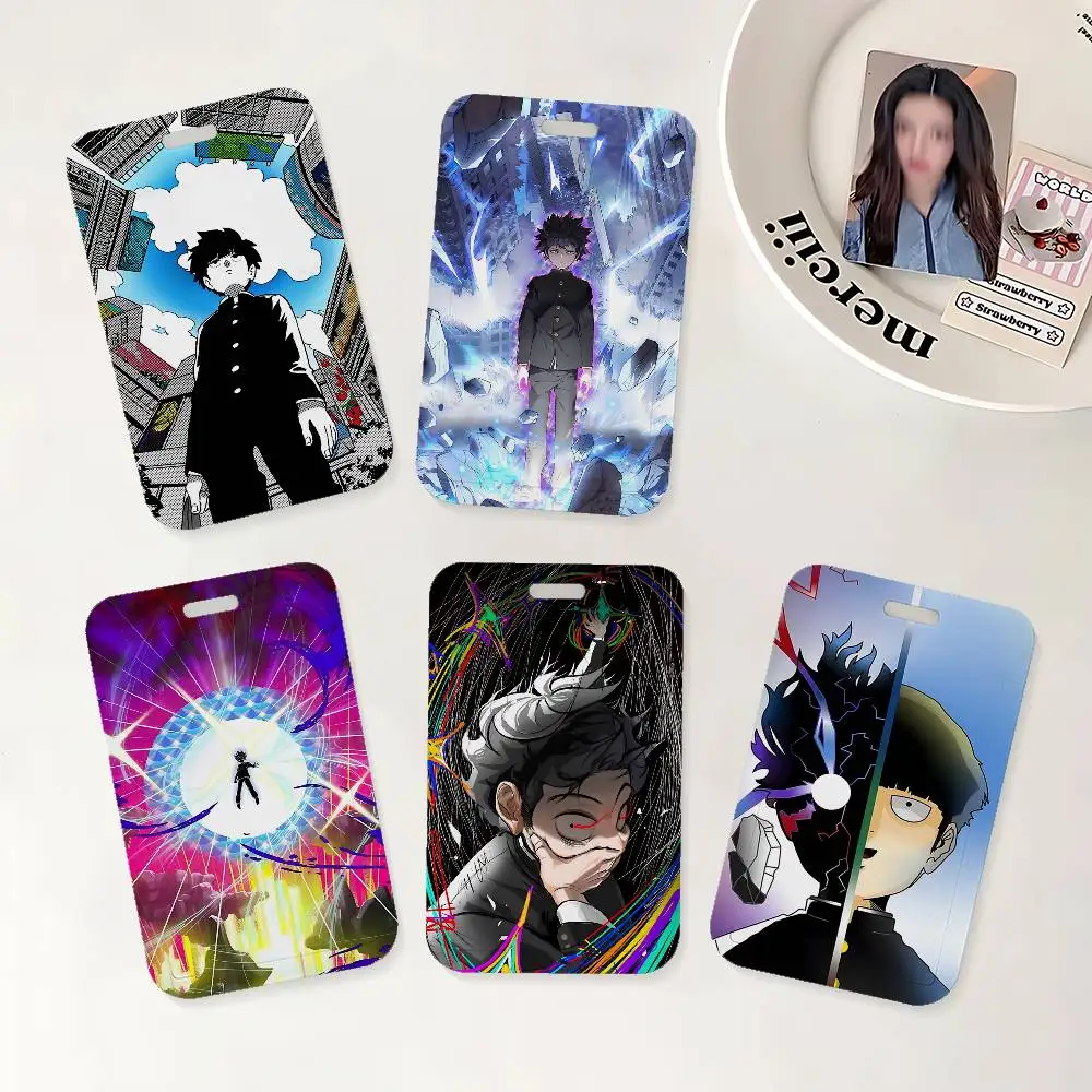 

Держатель для ID-карт Mob Psycho 100, шнурок на шею, чехол для кредитных карт, держатель для пропусков, подарок