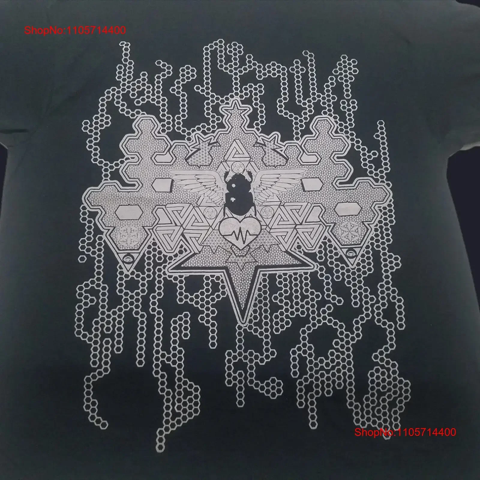 T Shirt Interdimensional Light Ship on Black vintage Washed designer clothes Unisex Top For Everyday Wear Stretched Versatile