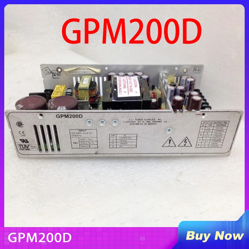 

Industrial Medical Power Supply CONDOR+5V26A+24V15A-12V1.2A12V4A GPM200D