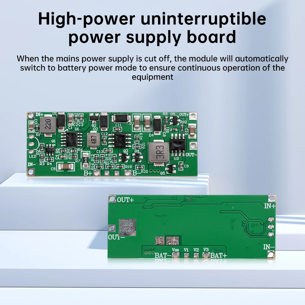 12V3A 24W36W High Power Uninterruptible Power Supply Board 3S Lithium Battery Pack UPS Module Charging Module