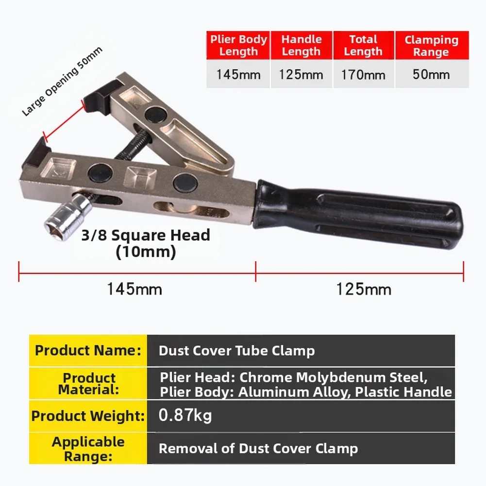 

1pcs Hose Clamp Pliers Powerful Dust Cover Boot Clamp Pliers Ball Cage Removal Tool Water Pipe Hose Flat Band Ring Type Tool