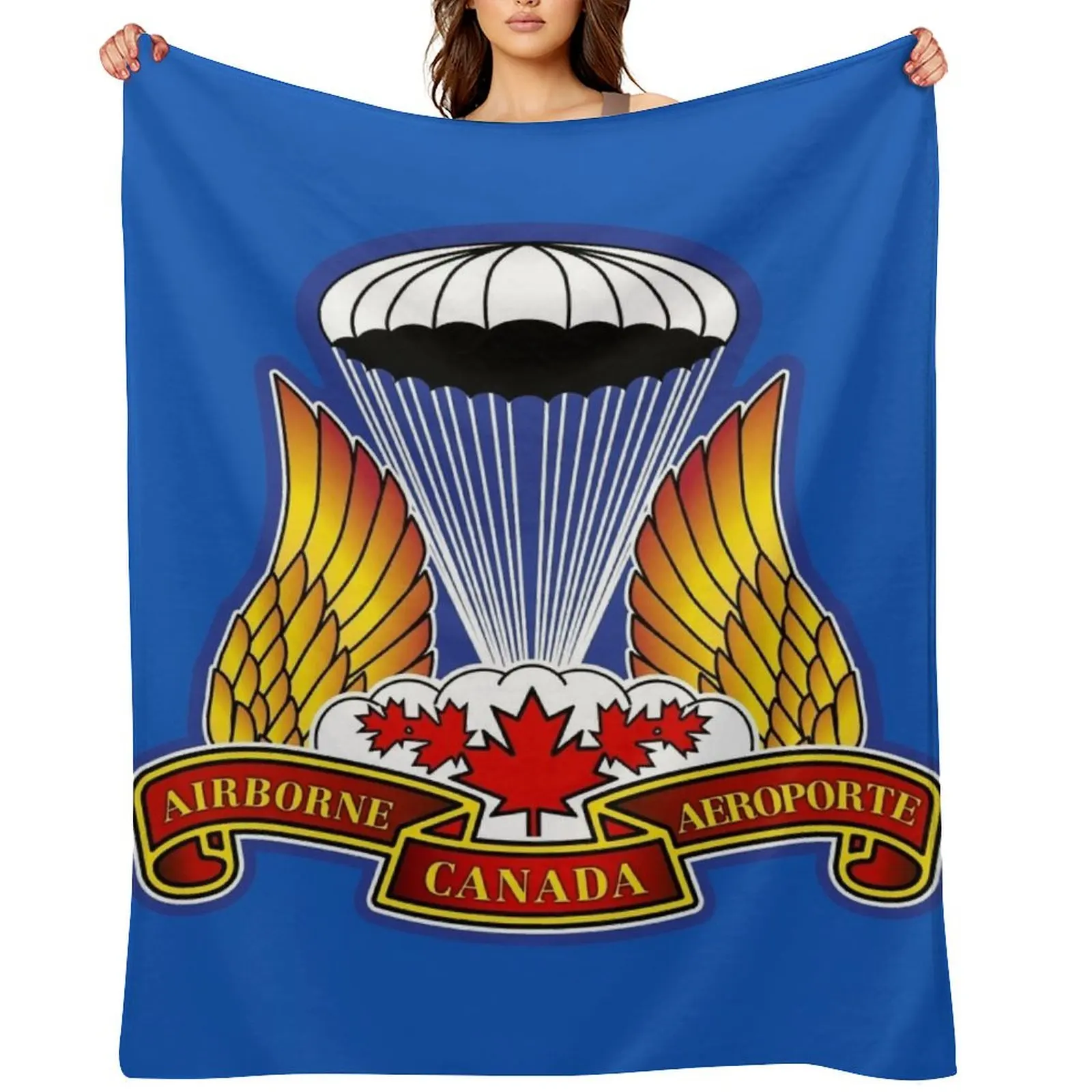 

CANADIAN AIRBORNE REGIMENT Throw Blanket Personalized Gift Summer Large Decorative Sofas Blankets