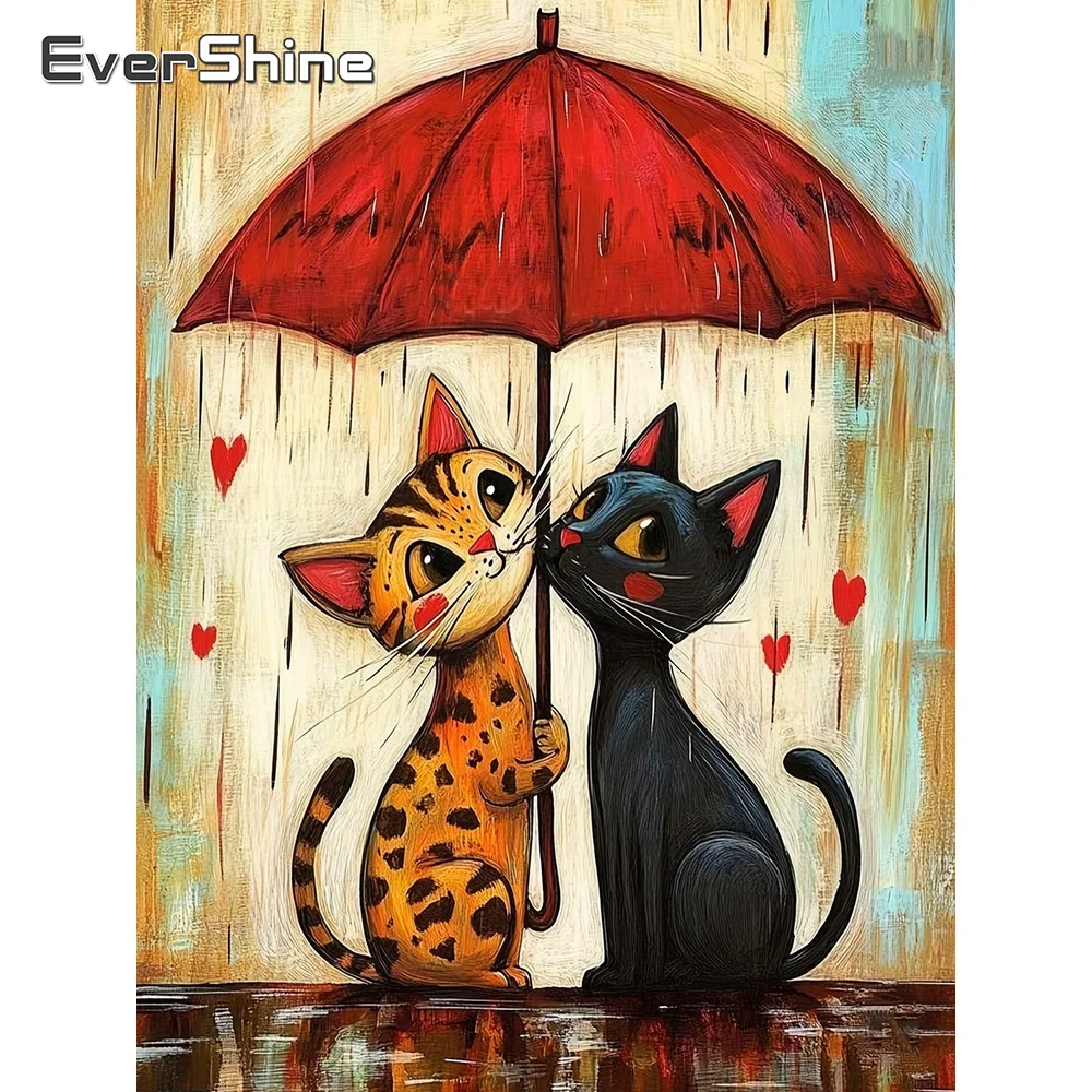 Art Craft Umbrella - Evershine Diamentowy Obraz Kot Zwierzę Akcesoria