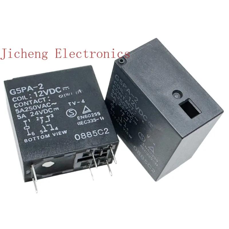 

5PCS G5PA-2 12V/24VDC ; G5PA-28 (-MC) 24VDC (42F2A-5A) Relay 6pins