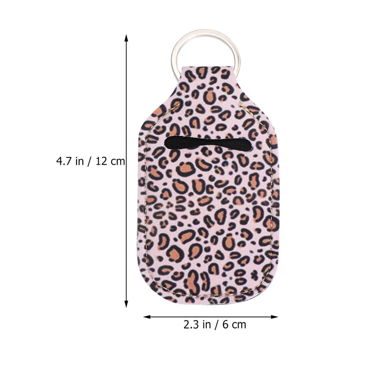4Pcs Hand Bottle Covers Lightweight Safety Pouches Portable 30Ml Reusable Protective Key Ring Case for Lip Gloss