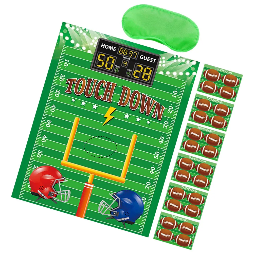 

Rugby Poster Game Football Party Photo Prop Accessories Decorations for Games Supplies Hanging Props Crafts