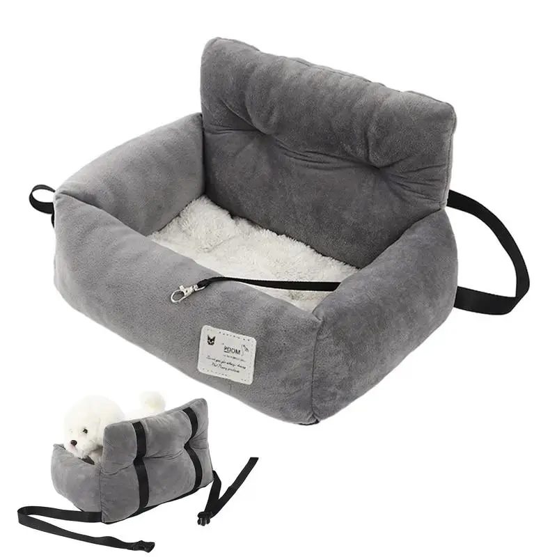 

Dog Car Seat Handle Travel Booster Seat With Handle Dog Safety Car Seat Dog Car Bed Dual-Use For Car And Home Travel Carrier Bed