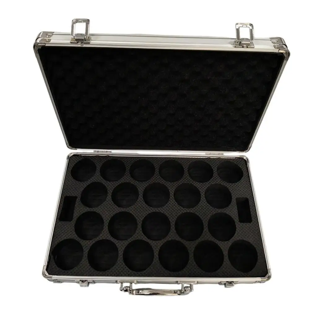

Billiard Balls Storage Box Padded Organizer Lightweight Container Accessories Hard Case Holds 22 Balls Carrying Case for Travel