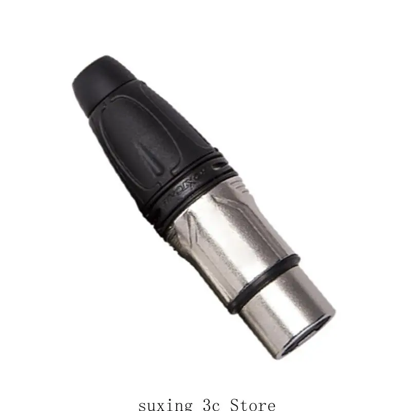 

3Pin Auditory Plug for Microphones and Sound Systems Ensuring Low Noise Transmission for Stability