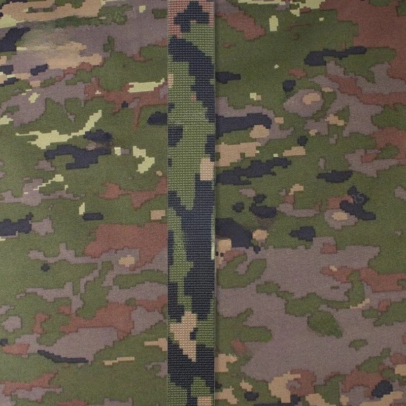 25mm Webbing Tape M90 High Density Spanish Camo Fabric Strape 900D Polyester Wear Resistant Tear Resistant webbing for bags