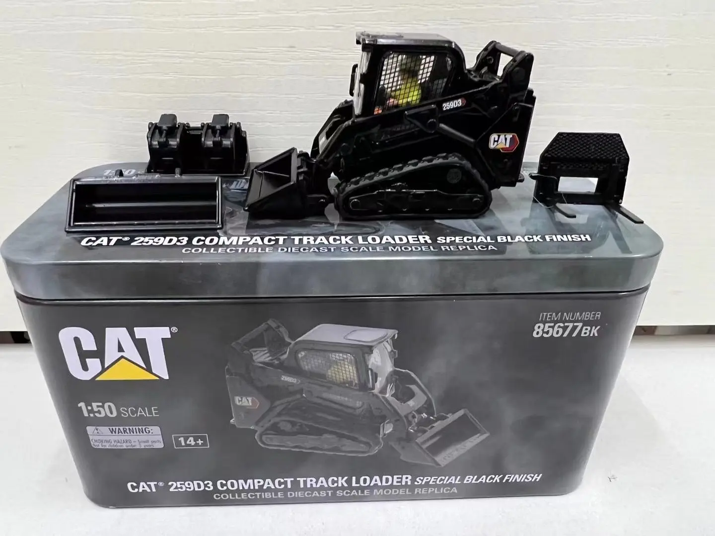 DieCast Masters 259D3 Compact Track Loader Black 1/50 Scale Die-Cast Model Toy Gifts 85677BK