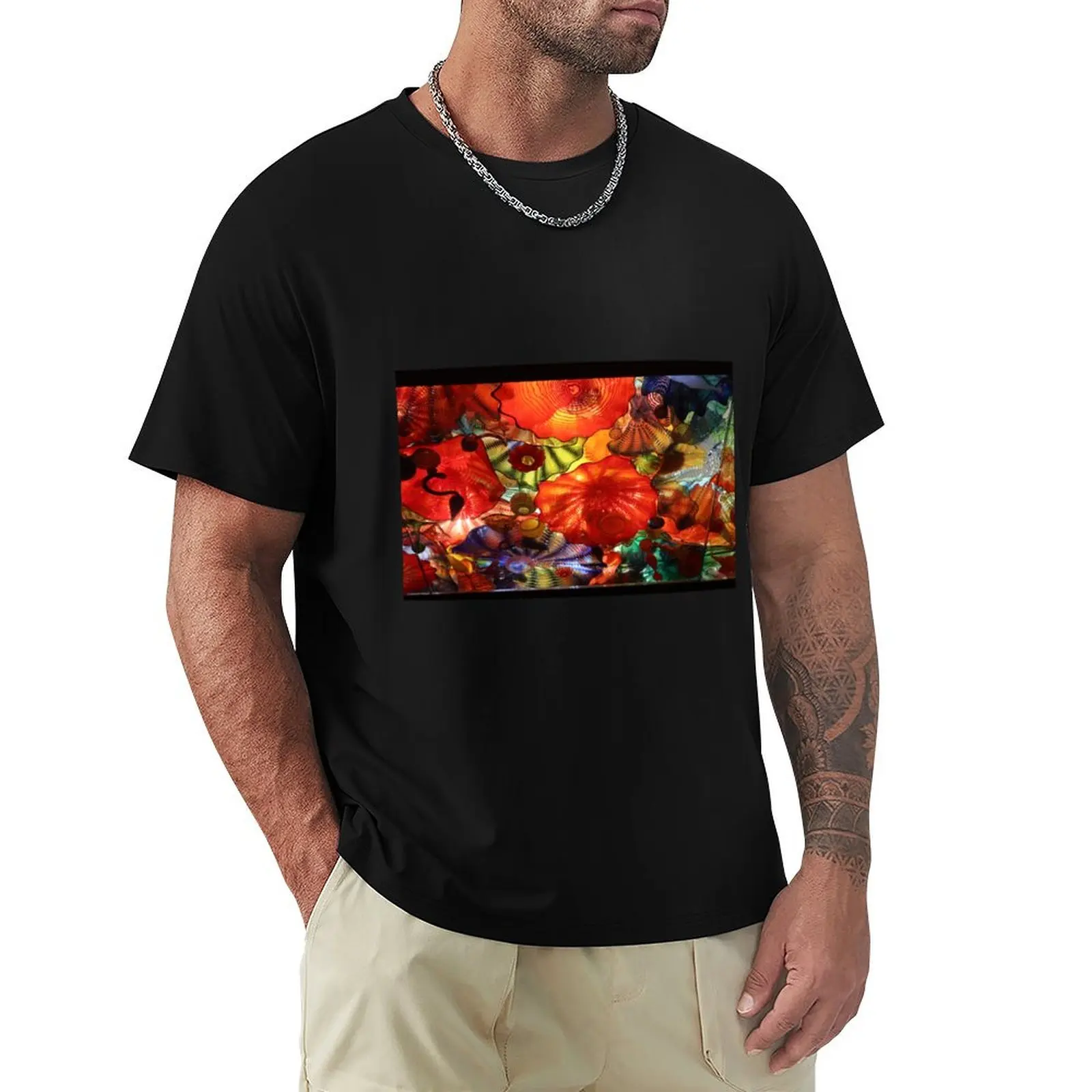 Chihuly Garden & Glass T-Shirt Everyday Wear Basic Short Sleeve Top